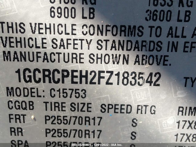 Chevrolet Silverado 1500 Wt 2015 1GCRCPEH2FZ183542 Image 9