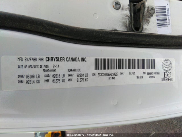 Dodge Charger Sxt Plus 2014 2C3CDXHG9EH234317 Image 10