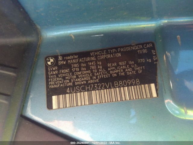 4USCH7322VLB80998 BMW 3 Series 1.9l