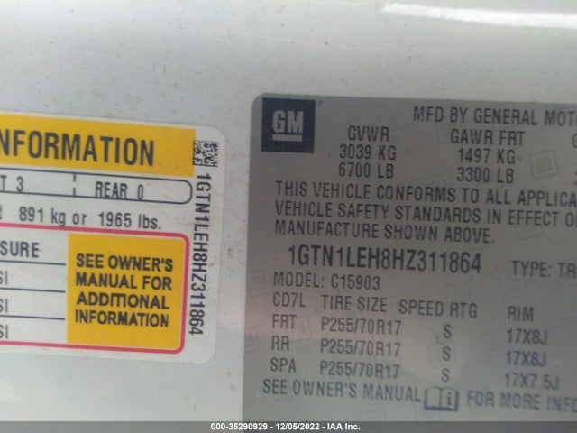 GMC SIERRA 1500 2017 1GTN1LEH8HZ311864 Image 11