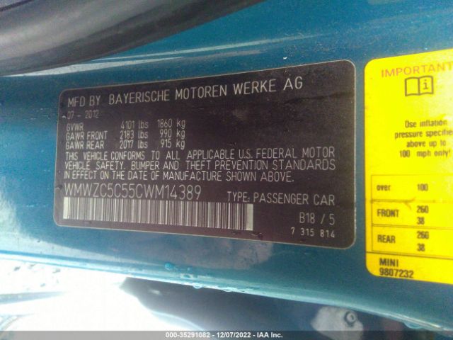 WMWZC5C55CWM14389 Mini Cooper Countryman S