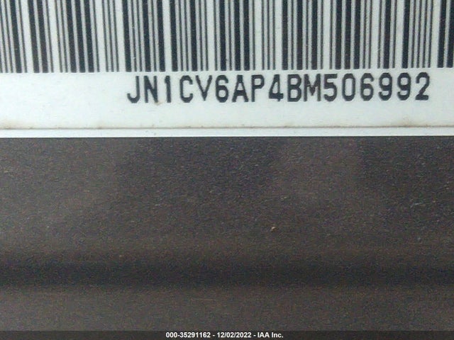 Продаж на аукціоні авто 2011 Infiniti G37 Sedan Journey, vin: JN1CV6AP4BM506992, номер лоту: 35291162