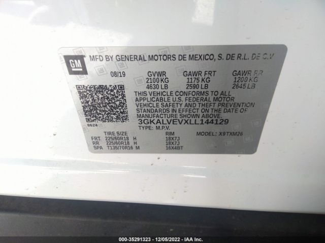 3GKALVEVXLL144129 GMC Terrain Slt