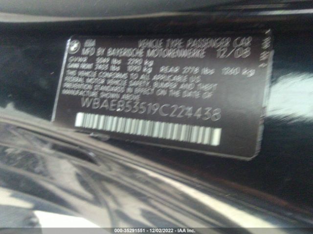 WBAEB53519C224438 BMW 6 Series 650i