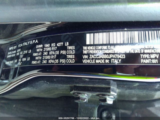 ZACCJABB0JPH78423 Jeep Renegade Latitude