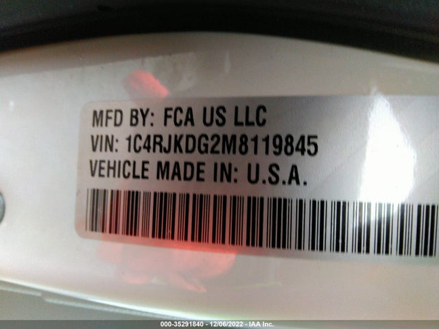 1C4RJKDG2M8119845 Jeep Grand Cherokee L Overland