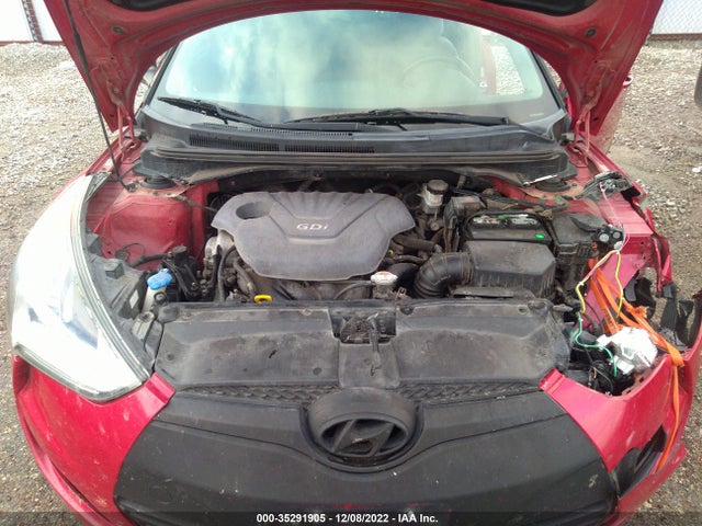2013 HYUNDAI VELOSTER W/GRAY INT VIN: KMHTC6AD6DU108609