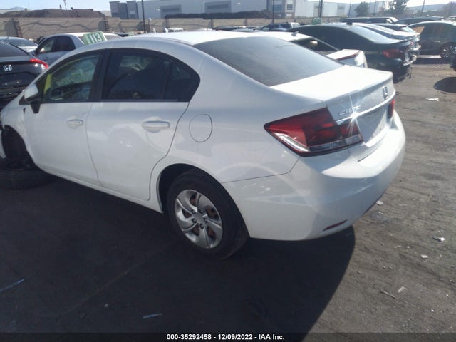 2013 HONDA CIVIC SDN LX VIN: 19XFB2F58DE250649