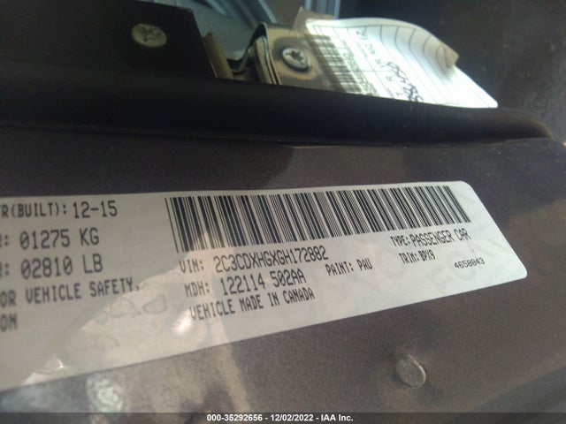Dodge Charger Sxt 2016 2C3CDXHGXGH172882 Image 9