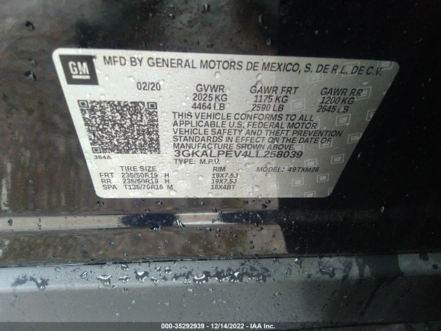 GMC Terrain Slt 2020 3GKALPEV4LL258039 Image 9