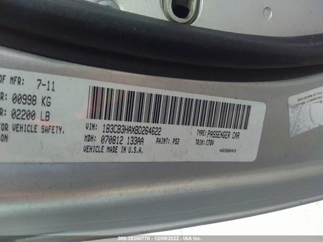 Dodge Caliber Mainstreet 2011 1B3CB3HAXBD264622 Image 10
