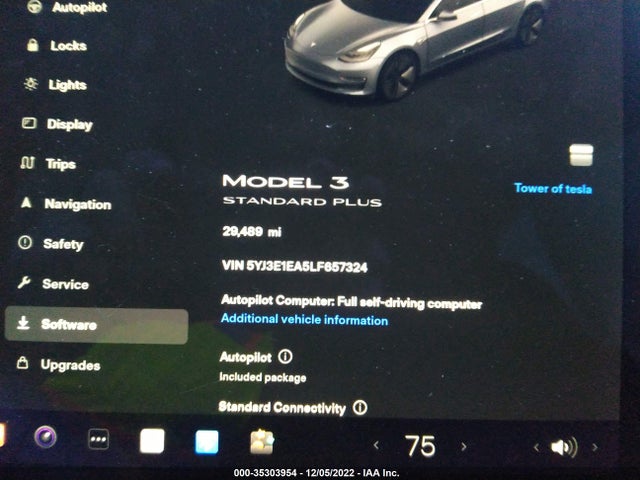Tesla Model 3 Standard Range 2020 5YJ3E1EA5LF657324 Image 8