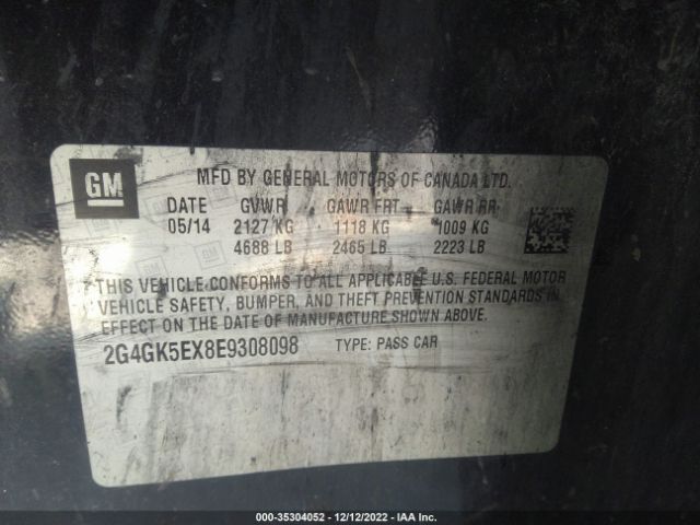 2G4GK5EX8E9308098 Buick Regal