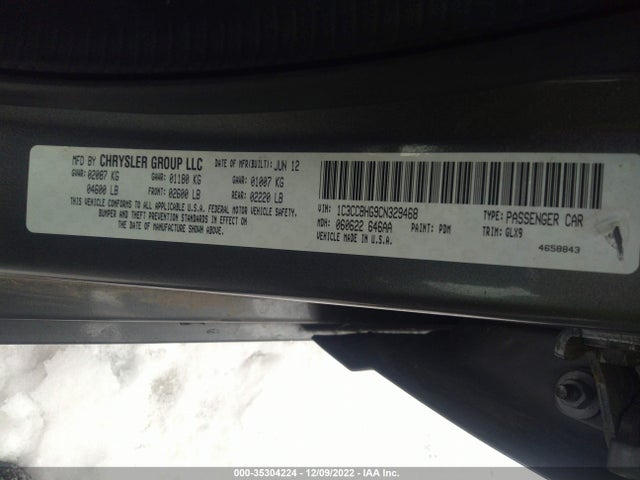 Chrysler 200 S 2012 1C3CCBHG9CN329468 Image 11
