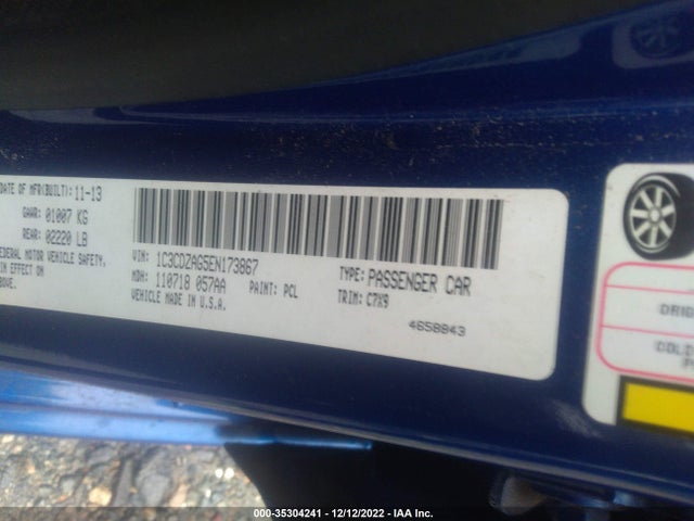 Dodge AVENGER SE 2014 1C3CDZAG5EN173867 Image 10
