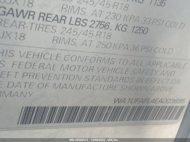 Audi Allroad Premium Plus 2014 WA1UFAFL4EA003695 Image 9