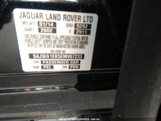 2014 Jaguar XJ, VIN: SAJWA1EK5EMV67233