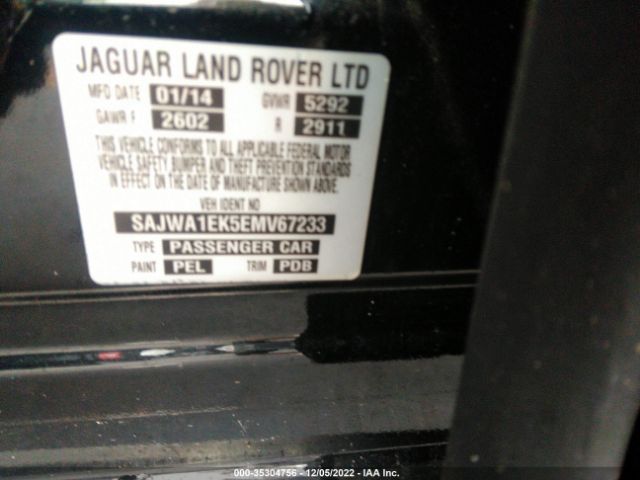 SAJWA1EK5EMV67233 Jaguar Xj Xjr