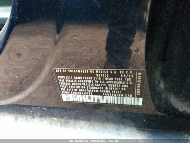 3VWA17AU3FM516352 Volkswagen Golf Sportwagen Tsi S