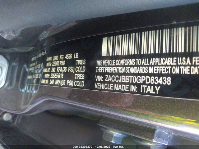 Jeep Renegade Latitude 2016 ZACCJBBT0GPD83438 Image 11