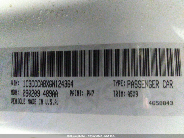 2016 Chrysler 200, VIN: 1C3CCCABXGN124364