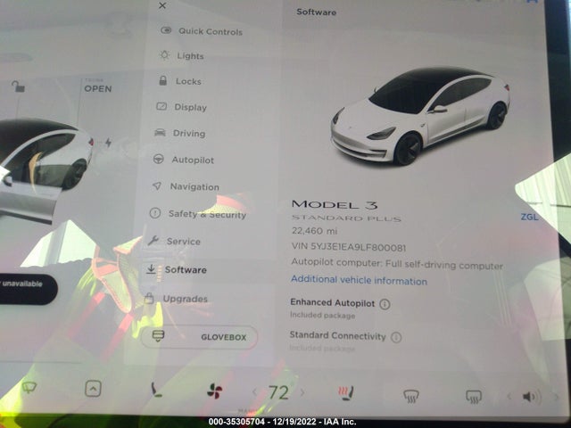 Tesla Model 3 Standard Range 2020 5YJ3E1EA9LF800081 Image 8