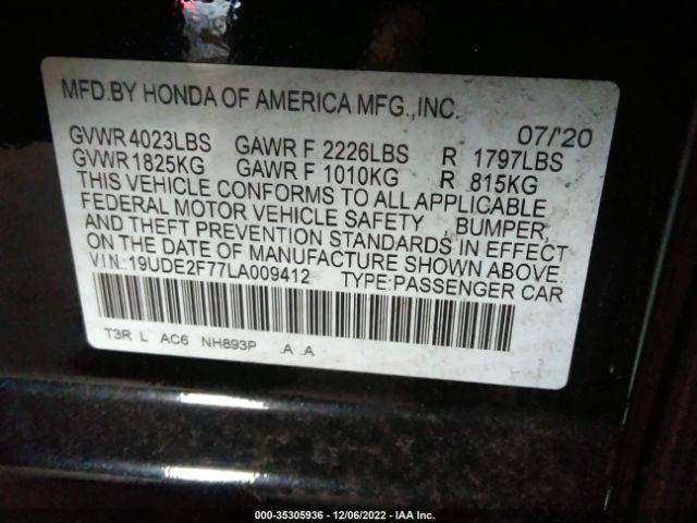 19UDE2F77LA009412 Acura Ilx Pkg