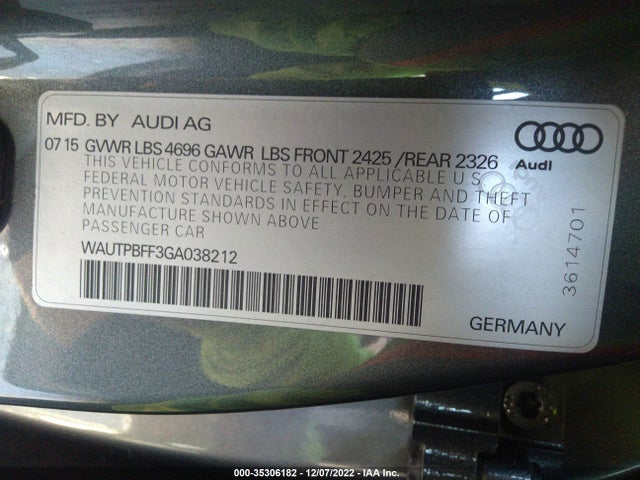 Audi A3 E-tron Premium Plus 2016 WAUTPBFF3GA038212 Image 10