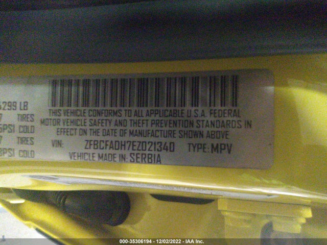 ZFBCFADH7EZ021340 Fiat 500L TREKKING