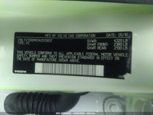 YV1390MS1A2513837 Volvo S40