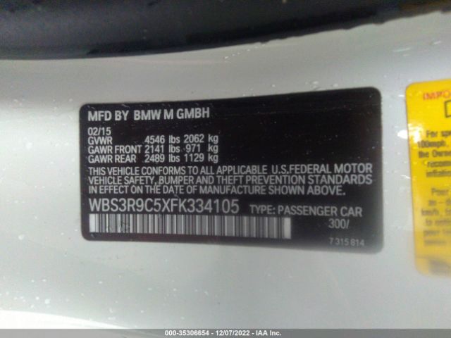 WBS3R9C5XFK334105 BMW M4
