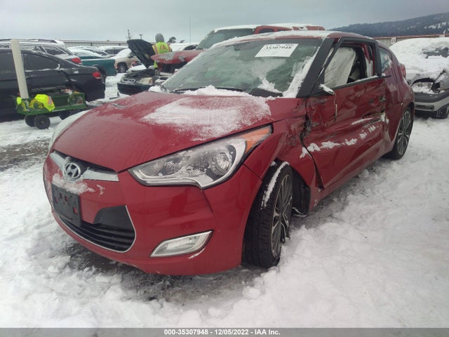 2013 HYUNDAI VELOSTER W/BLACK INT VIN: KMHTC6AD6DU137849