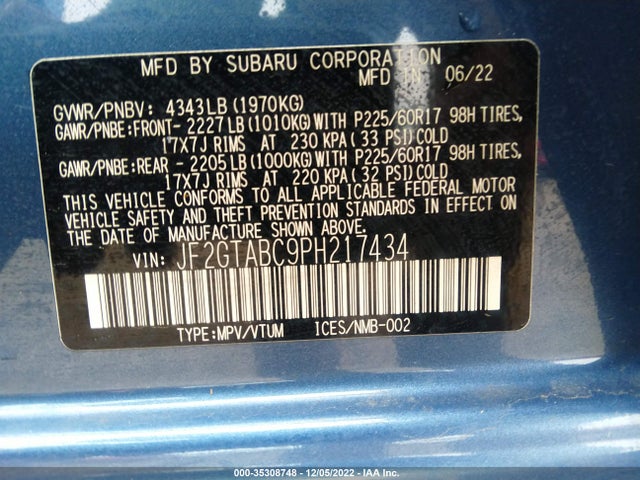 2023 Subaru Crosstrek, VIN: JF2GTABC9PH217434