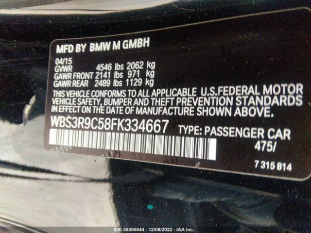 WBS3R9C58FK334667 BMW M4