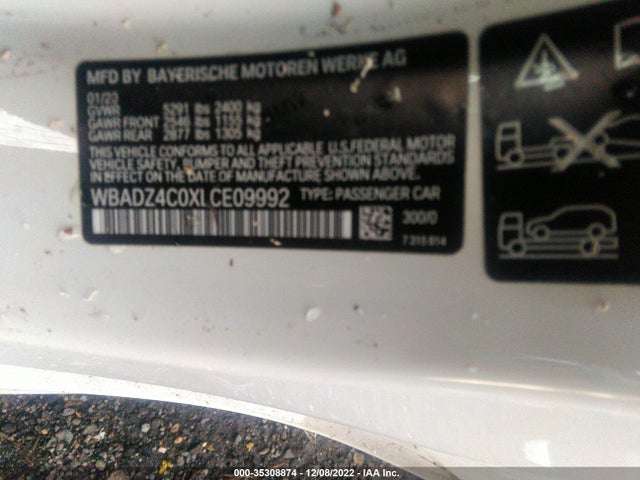 2020 BMW 8 Series, VIN: WBADZ4C0XLCE09992