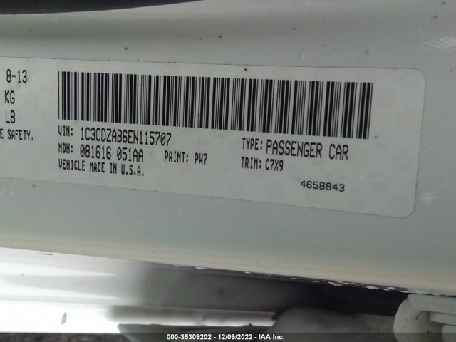 Dodge AVENGER SE 2014 1C3CDZAB6EN115707 Image 10