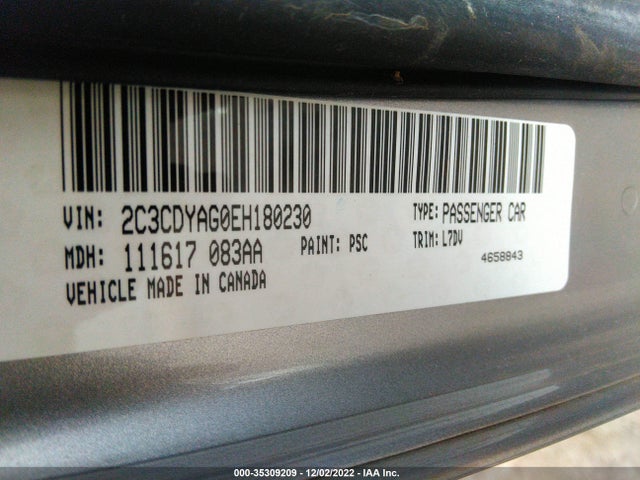 Dodge Challenger Sxt 2014 2C3CDYAG0EH180230 Image 9