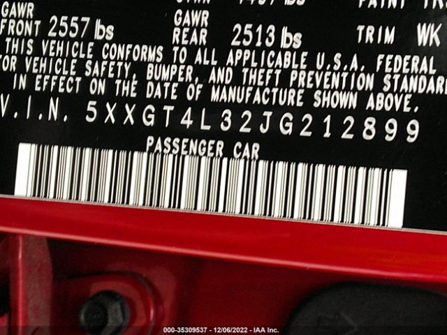 5XXGT4L32JG212899 KIA Optima S