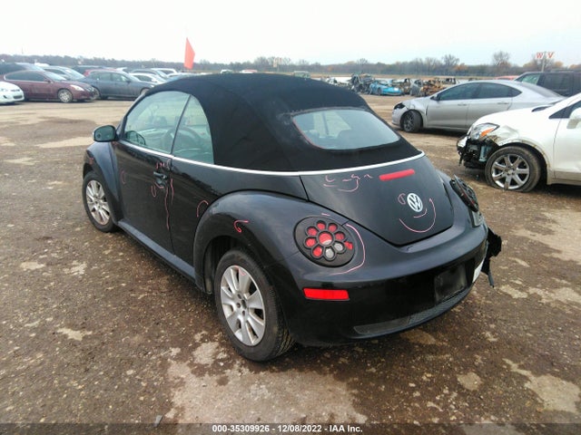 2009 VOLKSWAGEN NEW BEETLE CONVERTIBLE S VIN: 3VWRF31Y89M402321