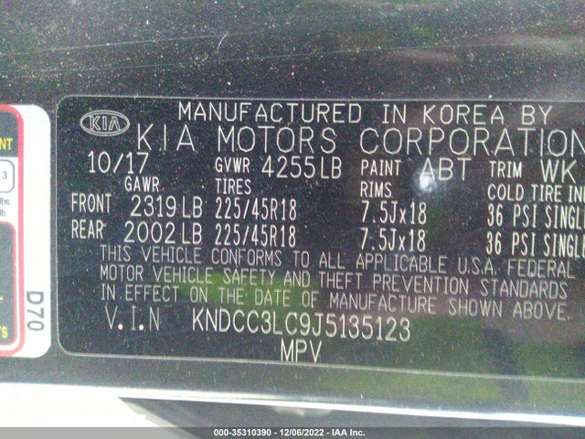 2018 Kia Niro, VIN: KNDCC3LC9J5135123