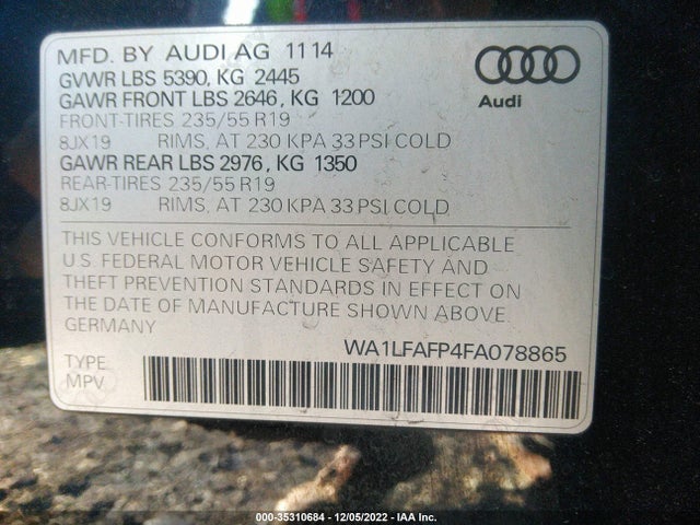 WA1LFAFP4FA078865 Audi Q5 Premium Plus