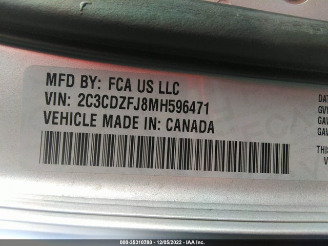 Dodge Challenger R/t Scat Pack 2021 2C3CDZFJ8MH596471 Image 15