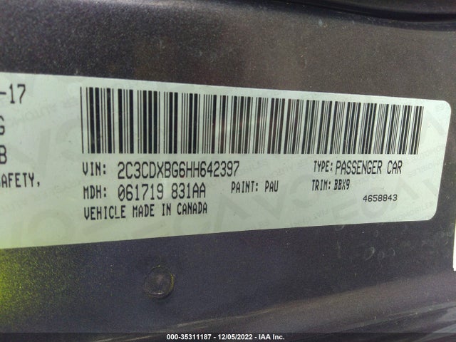 Dodge Charger Se 2017 2C3CDXBG6HH642397 Image 9