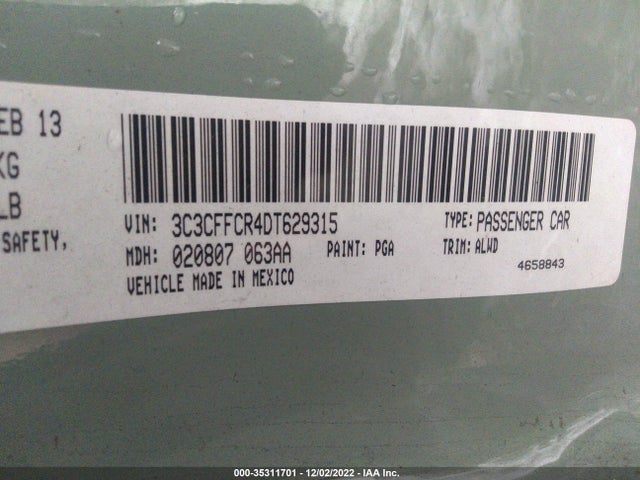 3C3CFFCR4DT629315 Fiat 500 LOUNGE