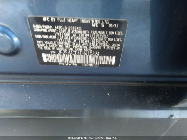 JF2SHACC4DH410824 Subaru Forester 2.5x Premium