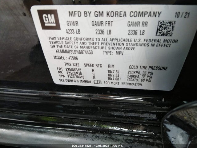 2022 Buick Encore, VIN: KL4MMDSL0NB074450