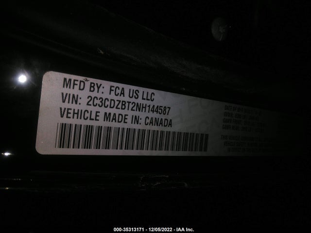 Dodge Challenger R/t 2022 2C3CDZBT2NH144587 Image 9