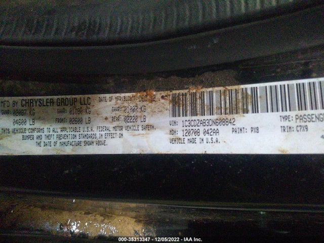 Dodge AVENGER SE 2013 1C3CDZAB3DN608842 Image 10