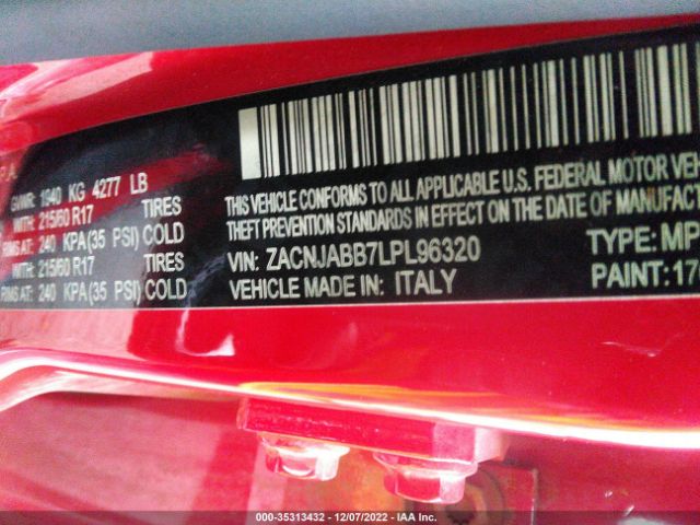 ZACNJABB7LPL96320 Jeep Renegade
