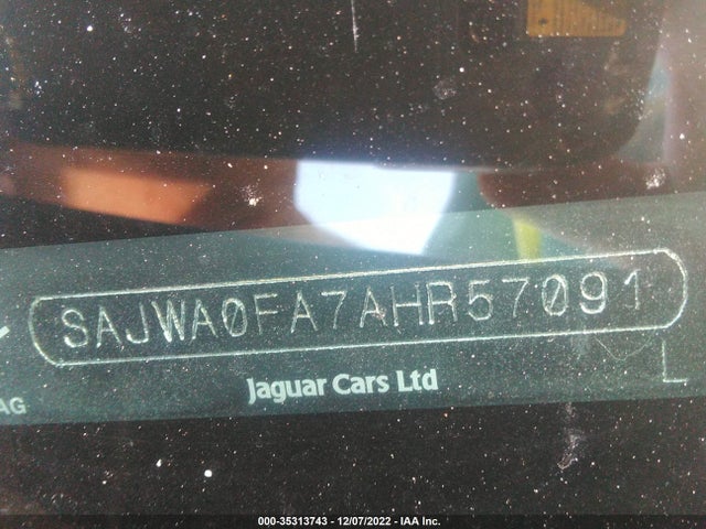 SAJWA0FA7AHR57091 Jaguar XF LUXURY